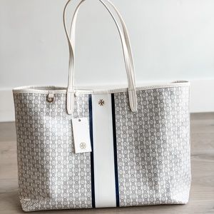Tory Burch Gemini Link Coated Canvas Tote